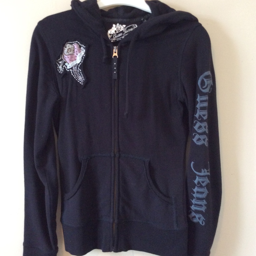 Guess Zip Sweater with Hoodie